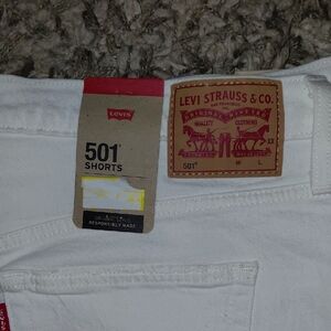 Levi's Women's 501 White Shorts